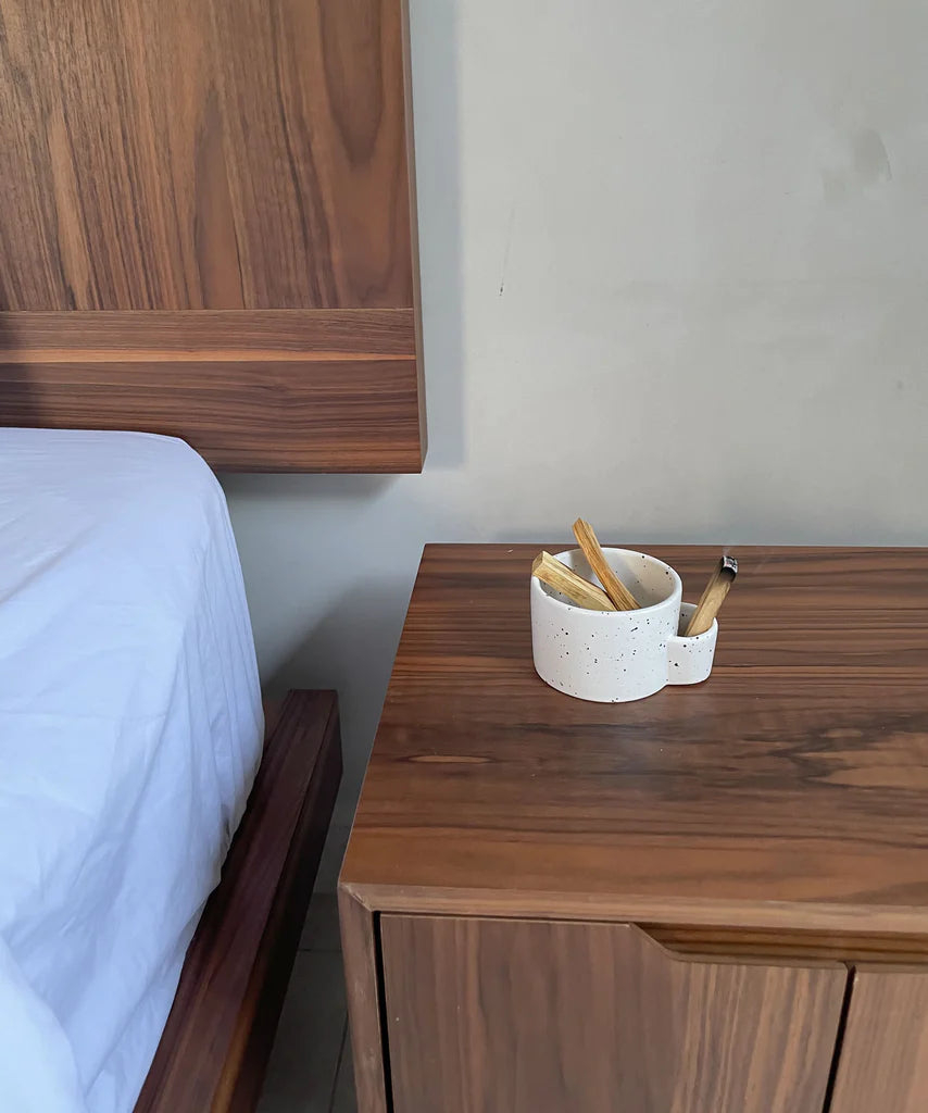 Ceramic Bowl & Match Holder